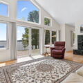 large living room overlooking the lake