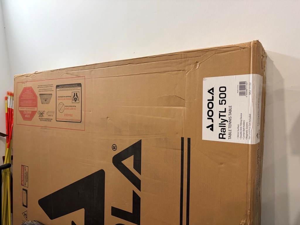 Brand New JOOLA Rally TL 500 Ping Pong Table – In Box